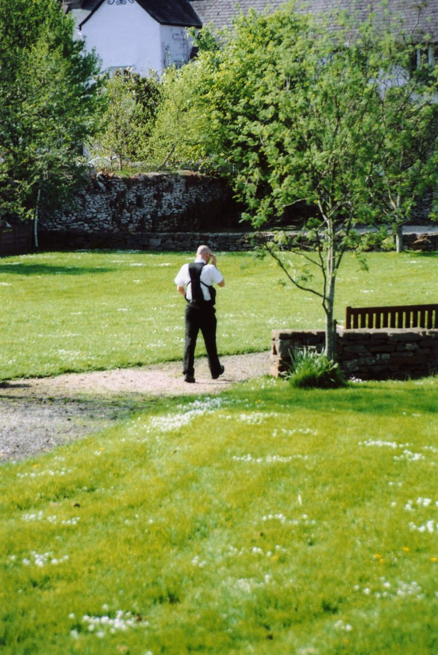 AandM trip to England May 2005- folks urns- checked out by  an officer